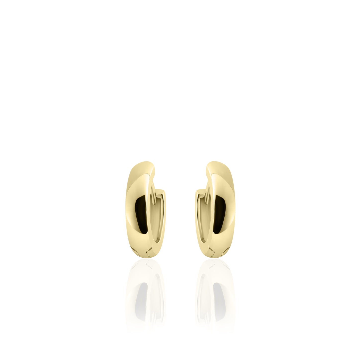 Hoops Oorbellen | 14k goud | 3 x 13.5 mm
