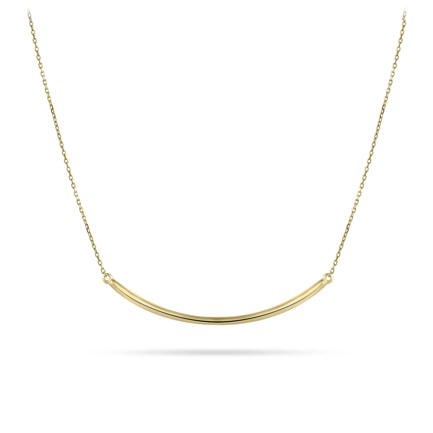 Staafketting | 14k goud | 38 + 4 cm