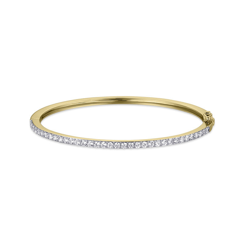 Gouden Bangle | 14k goud | 2,5 mm breed | Maat 60 mm 
