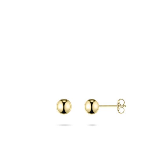Bol Stud Oorbellen | 14k goud | 5 mm
