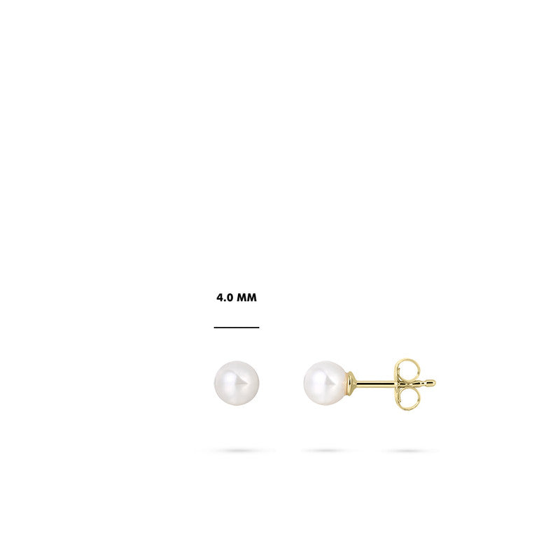 Oorstekers | 14k goud | 4 mm