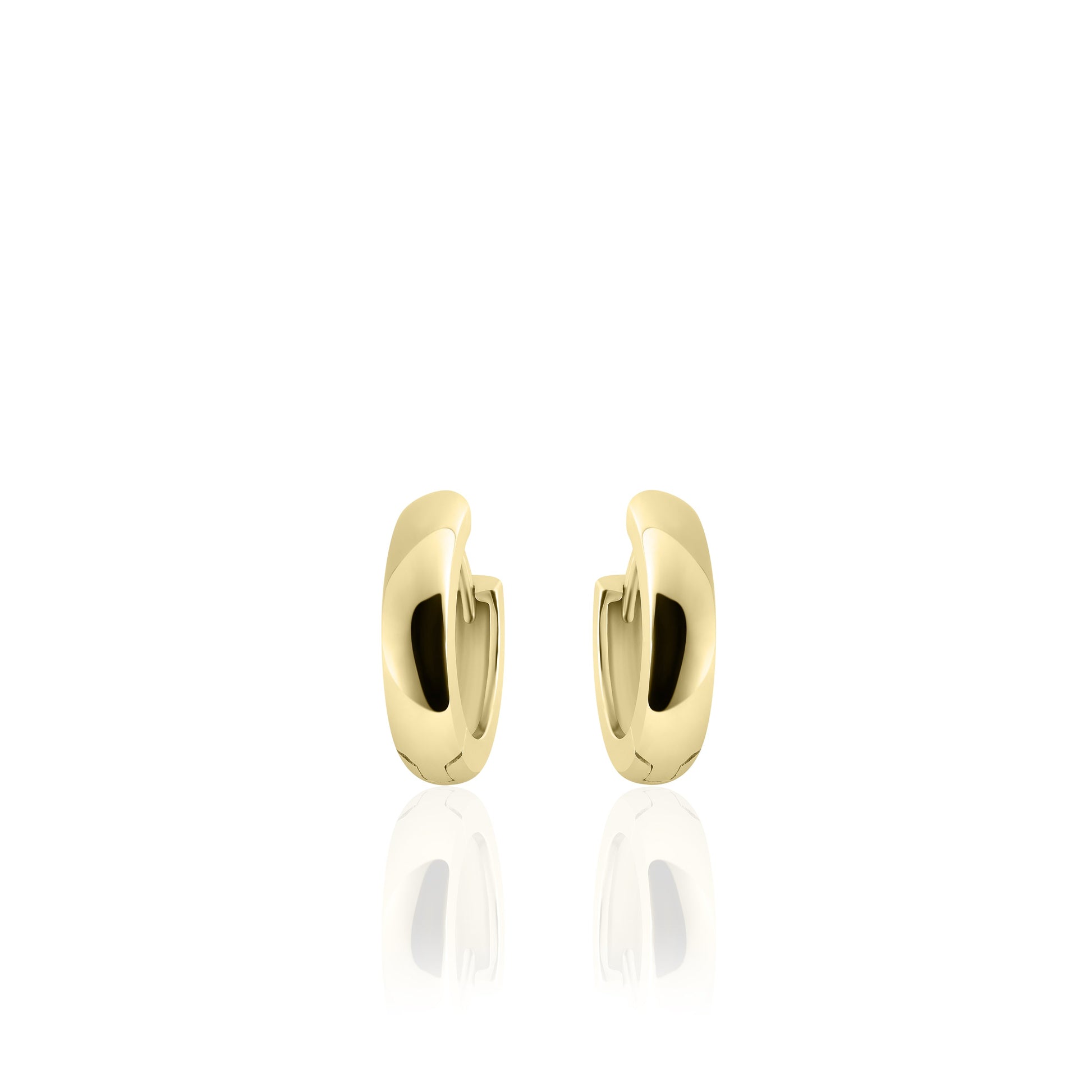 Hoops Oorbellen | 14k goud | 3 x 13.5 mm 