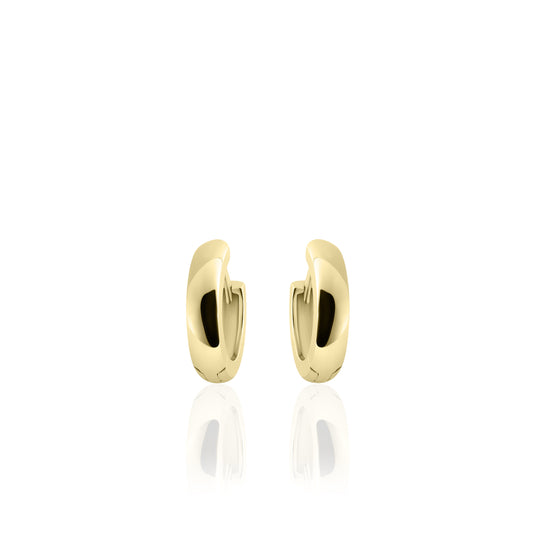 Hoops Oorbellen | 14k goud | 3 x 13.5 mm 