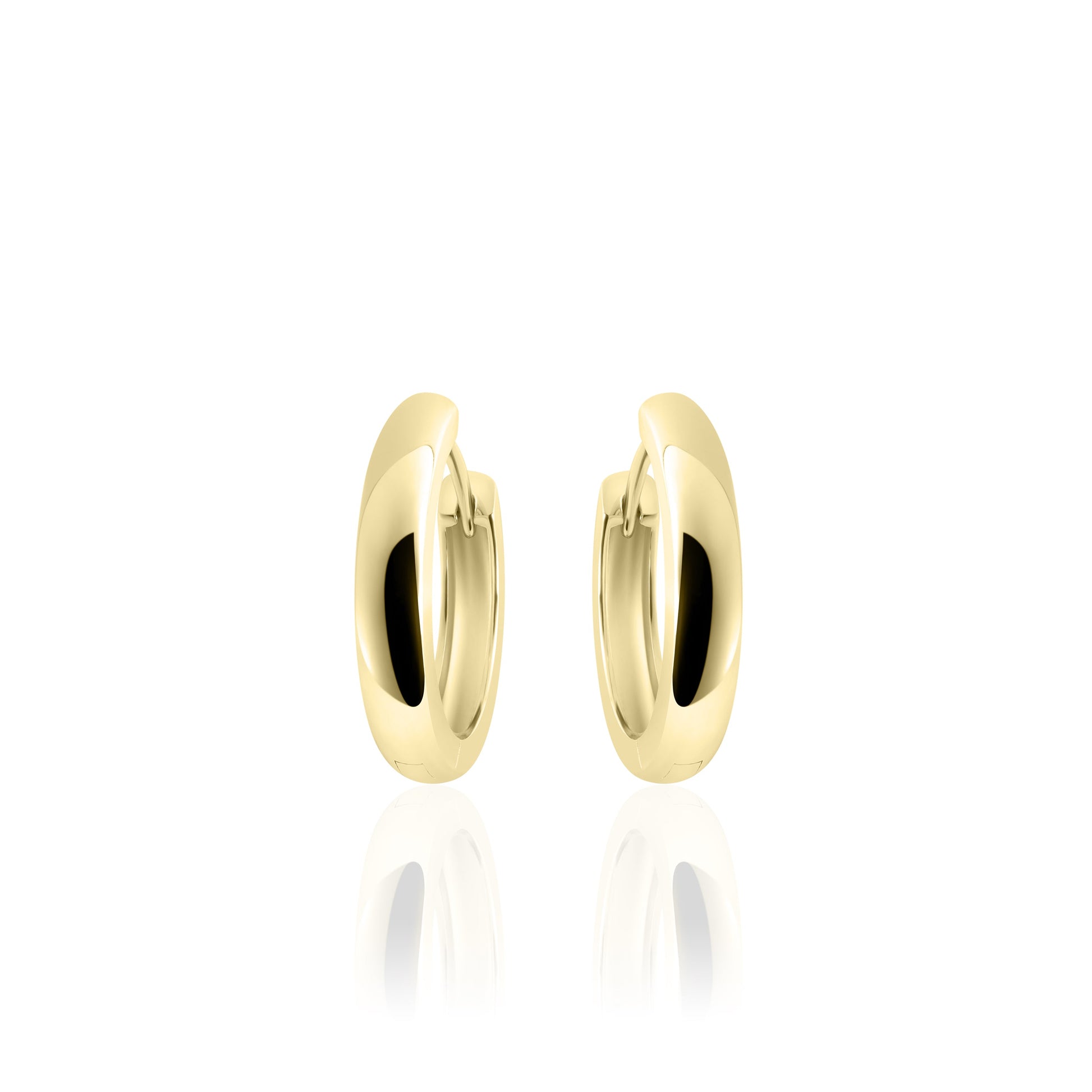 Hoops Oorbellen | 14k goud | 3 x 18 mm 