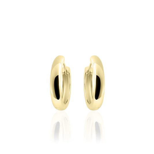 Hoops Oorbellen | 14k goud | 3 x 18 mm 