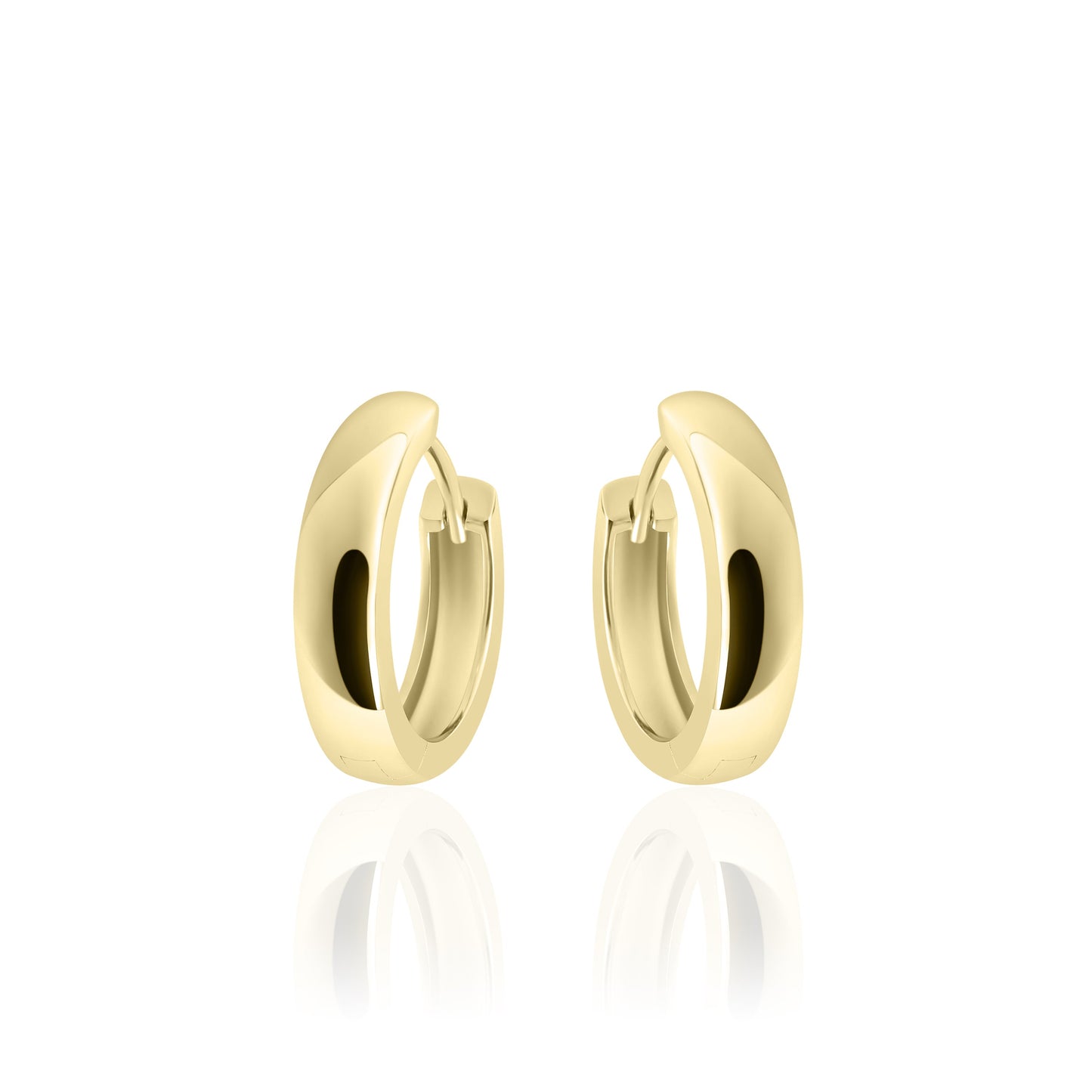 Hoops Oorbellen | 14k goud | 4 x 18 mm 