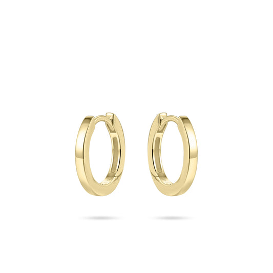 Hoops Oorbellen | 14k goud | 2 x 15 mm