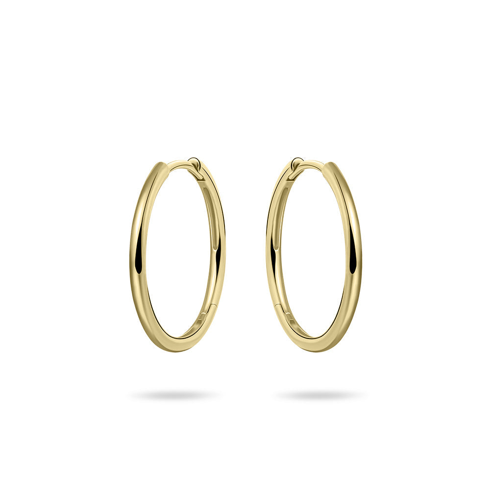 Delue Hoops | 14k Gold 1  20 mm 