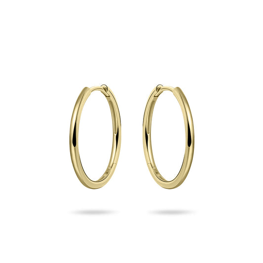 Delue Hoops | 14k Gold 1  20 mm 