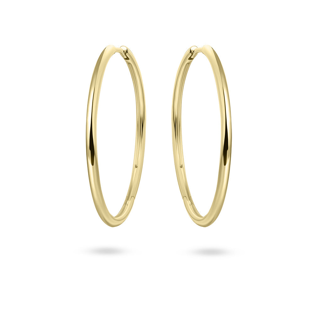 Delue Hoops | 14k Gold 1  30 mm 