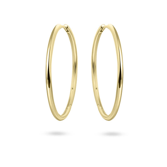 Delue Hoops | 14k Gold 1  30 mm 